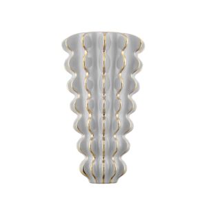 Esperanza 2-Light Wall Sconce in Ceramic Gloss Gray