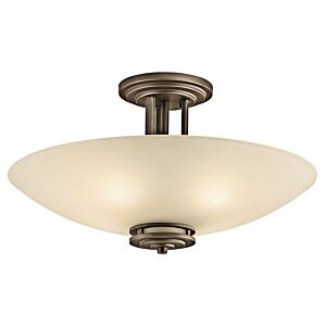 Hendrik Four Light Semi Flush Mount in Olde Bronze by Kichler