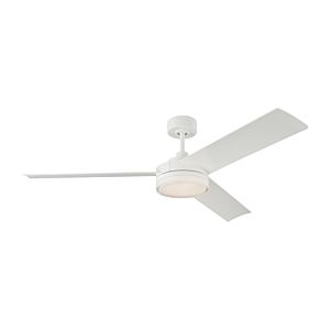 Visual Comfort Fan LED Cirque 56" Indoor Ceiling Fan in Matte White