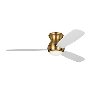 Orbis 52" Hugger LED Ceiling Fan in Satin Brass