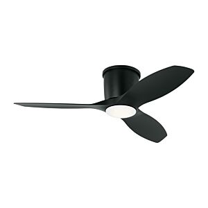 Titus 44" Hugger LED Ceiling Fan in Midnight Black