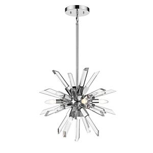 Z-Lite Burst 4-Light Chandelier In Chrome