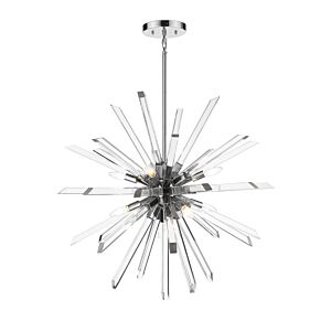 Z-Lite Burst 8-Light Chandelier In Chrome