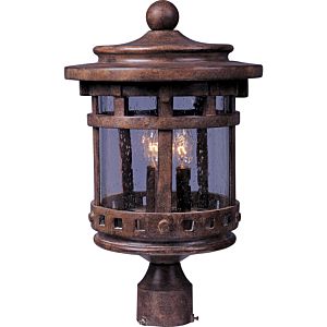 Maxim Lighting Santa Barbara VX 3 Lt 16 Inch Outdoor Post Mt, Copper