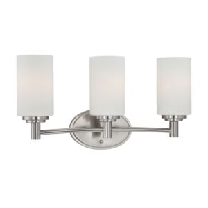 Pittman  Bathroom Vanity Light in Brushed Nickel by ELK Home