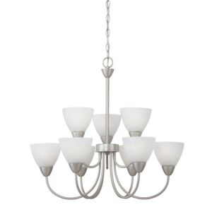 Tia  Chandelier in Matte Nickel by ELK Home