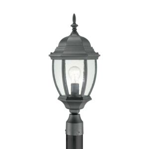 Covington 1-Light Outdoor Post Mount in Black