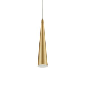 Mina LED Pendant in Brushed Gold by Kuzco Lighting