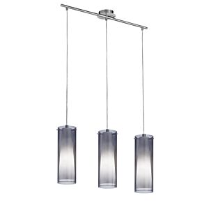 Pinto Nero 3-Light Pendant in Matte Nickel