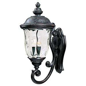 Carriage House VX Three Light Outdoor Wall Lantern in Oriental Bronze by Maxim