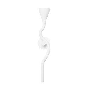 Anastasia One Light Wall Sconce in Gesso White by Corbett Lighting