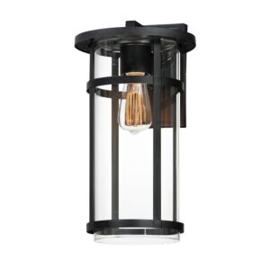 Clyde Vivex One Light Outdoor Wall Sconce in Black by Maxim