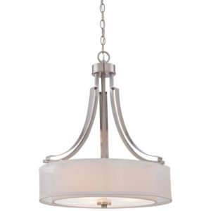 Parsons Studio Three Light Pendant in Brushed Nickel by MinkaLavery