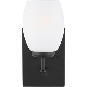 Generation Lighting Catlin Bathroom Vanity Light in Midnight Black