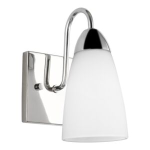 Seville 1-Light Bathroom Vanity Light Sconce in Chrome