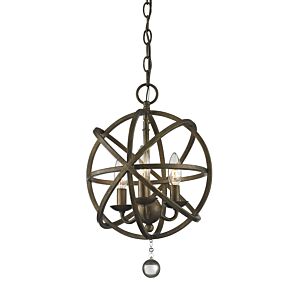 Z-Lite Acadia 3-Light Pendant Light In Golden Bronze