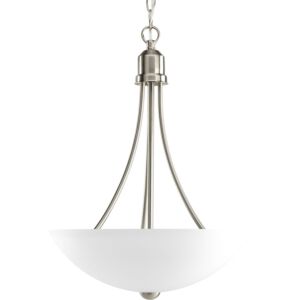 Gather 2-Light Foyer Pendant in Brushed Nickel