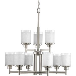 Alexa 9-Light Chandelier in Brushed Nickel