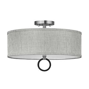 Link 3-Light Ceiling Light in Brushed Nickel