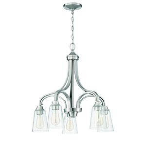 Craftmade Grace 5-Light Transitional Chandelier in Brushed Polished Nickel