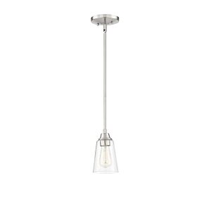 Grace One Light Mini Pendant in Brushed Polished Nickel by Craftmade