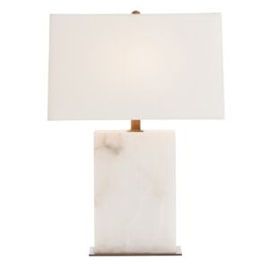 Carson One Light Table Lamp in White by Arteriors