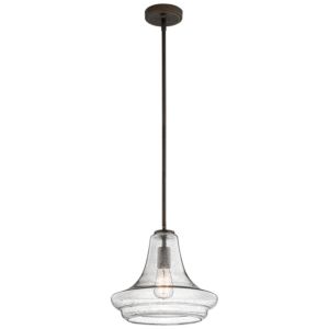 Everly One Light Pendant in Olde Bronze by Kichler