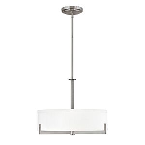 Hinkley Hayes 3-Light Chandelier In Brushed Nickel