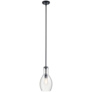 Everly 1-Light Mini Pendant in Black