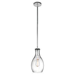 Everly 1-Light Pendant in Chrome