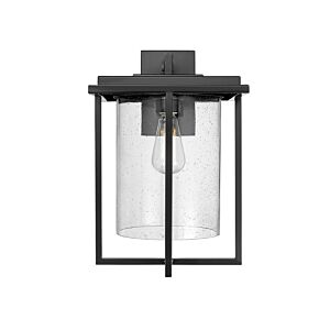 Adair 1-Light Outdoor Wall Sconce in Powder Coated Black