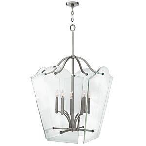 Wingate Eight Light Foyer in Polished Antique Nickel by Hinkley