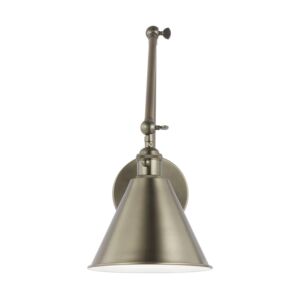 Salem 1-Light Wall Sconce in Antique Brushed Nickel