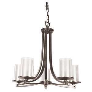 Essex 5-Light Chandelier in Buffed Nickel