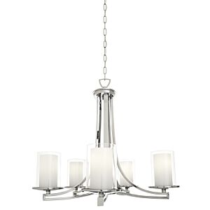 DVI Essex 5-Light Chandelier in Chrome