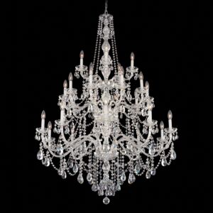 Arlington 25 Light Chandelier in Silver by Schonbek