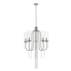 Z-Lite Siena 5-Light Chandelier In Brushed Nickel