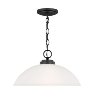 Oslo  Pendant in Midnight Black by Generation Lighting.