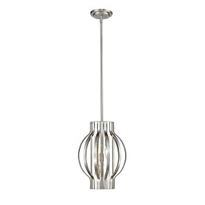 Z-Lite Moundou 3-Light Pendant Light In Brushed Nickel