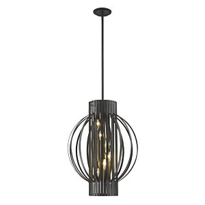 Z-Lite Moundou 6-Light Pendant Light In Bronze