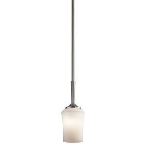 Aubrey 1-Light Mini Pendant in Brushed Nickel