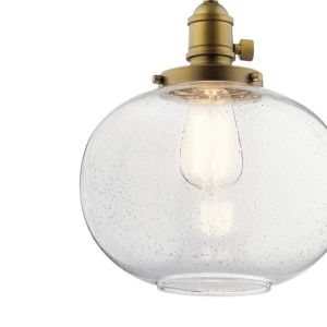 Avery Pendant in Natural Brass