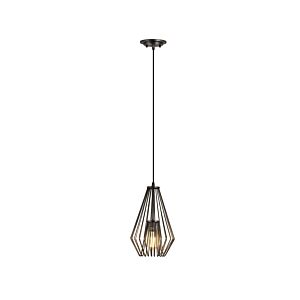 Z-Lite Quintus 1-Light Mini Pendant Light In Plated Bronze