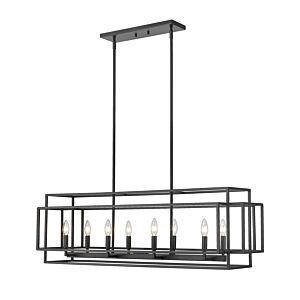 Z-Lite Titania 8-Light Pendant Light In Matte Black