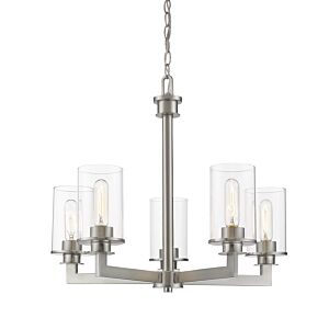 Z-Lite Savannah 5-Light Chandelier In Brushed Nickel