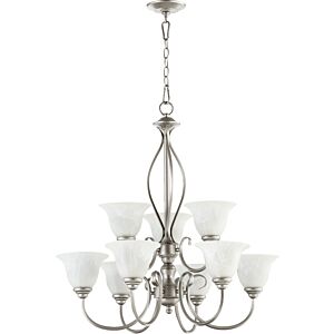 Spencer 9-Light Chandelier in Classic Nickel