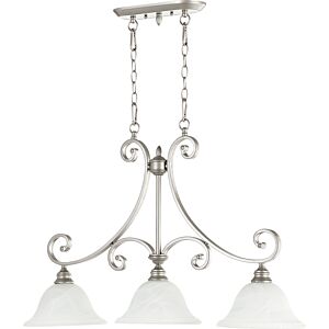 Bryant 3-Light Island Pendant in Classic Nickel