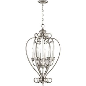 Bryant 9-Light Entry Pendant in Classic Nickel