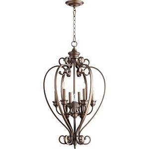 Bryant 9-Light Entry Pendant in Oiled Bronze