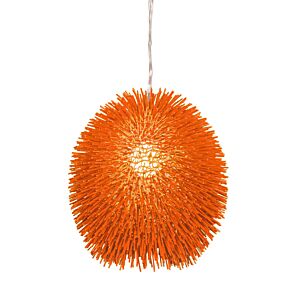 Urchin One Light Pendant in Electric Pumpkin by Varaluz